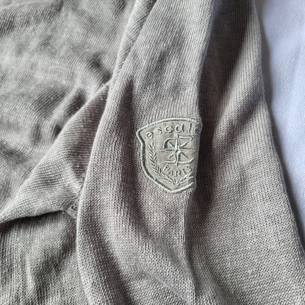 Limited Edition Esales Paris 100% Linen V Neck  Sweater Size 2XL #344 Out Of 375 - Picture 3 of 11